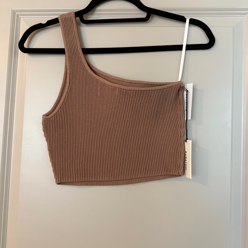 Aritzia sculpt knit one shoulder NWT